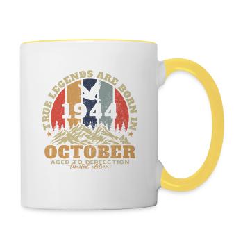 October 1944 - Contrasting Mug - white/yellow - Right