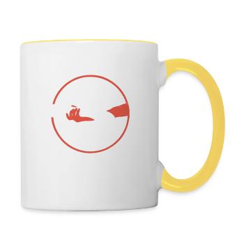 UAW Strong UAW Proud - Contrasting Mug - white/yellow - Right