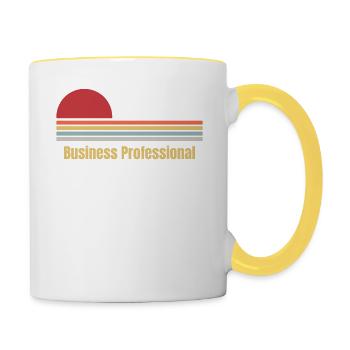 Business Professional - Contrasting Mug - white/yellow - Right