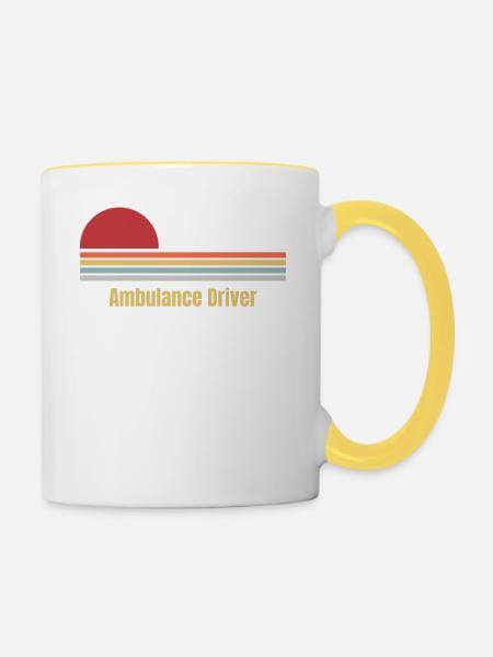Ambulance Driver - Tasse zweifarbig - Weiß/Gelb