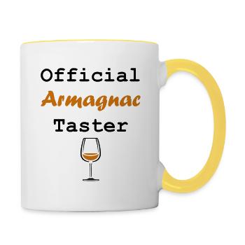 Offizieller Armagnac-Verkoster - Tasse zweifarbig - Weiß/Gelb - Rechts