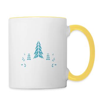 Christmas Spirit Activated - Contrasting Mug - white/yellow - Right