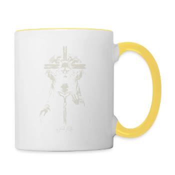 The Holy Savior - Contrasting Mug - white/yellow - Right