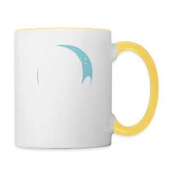 You're just not good enough, skull - Contrasting Mug - white/yellow - Right