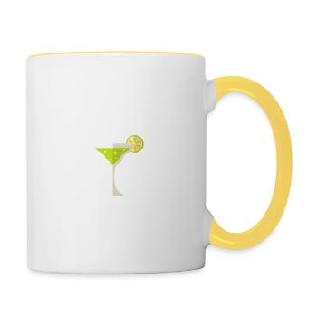 This Gimlet Tastes Like How Really Pun Drinking - Contrasting Mug - white/yellow - Right
