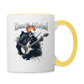 Death metal - Contrasting Mug - white/yellow - Right