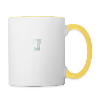 Step Aside Coffee This Is A Job For Gin Funny - Contrasting Mug - white/yellow - Right