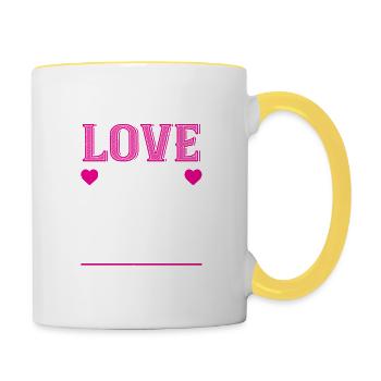 love all the little thing - Contrasting Mug - white/yellow - Right
