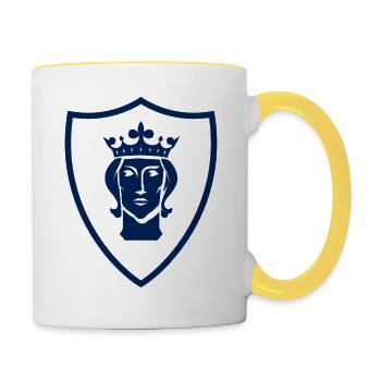Fierté de Stockholm - Mug contrasté - blanc/jaune - Droite