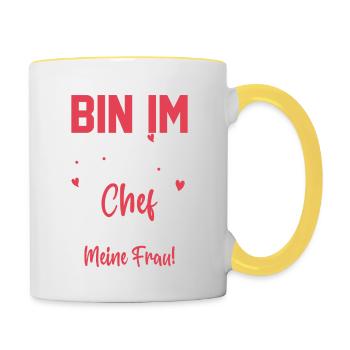 Retiree Life Retirement Funny Retiree - Contrasting Mug - white/yellow - Right