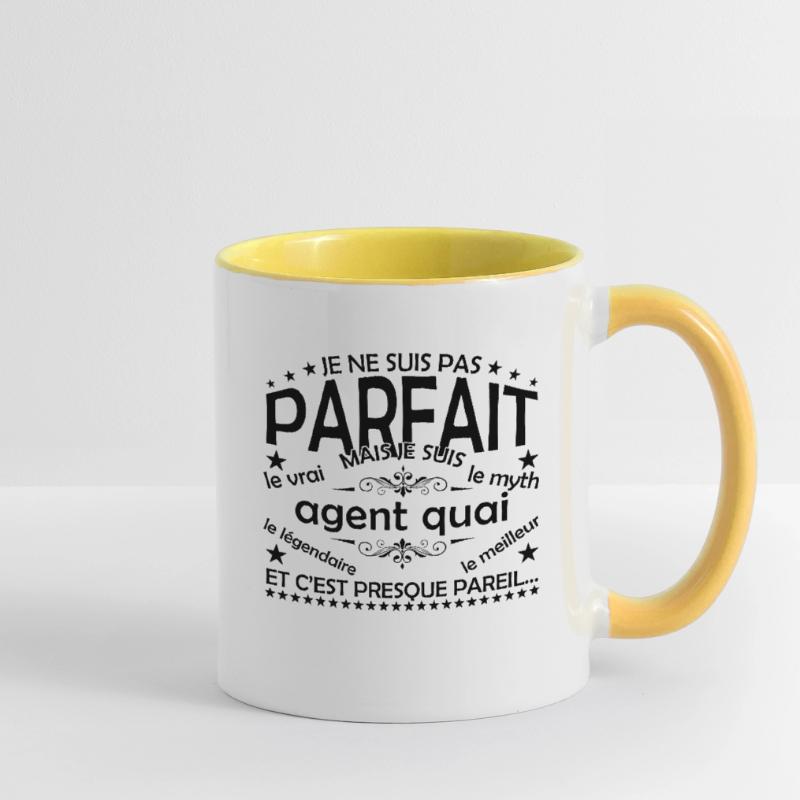 Dock Agent Geschenk Dock Agent Der echte Dock Agent Tasse zweifarbig
