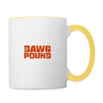 Ohio State Dawg Pound Bold Statement on Pride - Contrasting Mug - white/yellow - Right