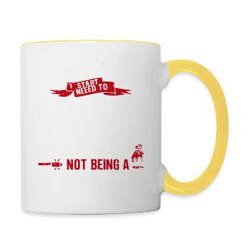 People Really Need to Serial Killer - Contrasting Mug - white/yellow - Right