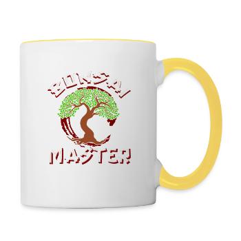 Bonsai Master - Contrasting Mug - white/yellow - Right