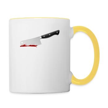 Ich Habe Edge - Tasse zweifarbig - Weiß/Gelb - Rechts