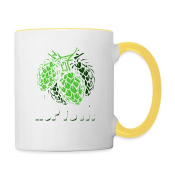 Come on - Contrasting Mug - white/yellow - Right