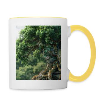 Hybridtree - Contrasting Mug - white/yellow - Right