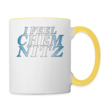 I FEEL CHEMNITZ - Contrasting Mug - white/yellow - Right