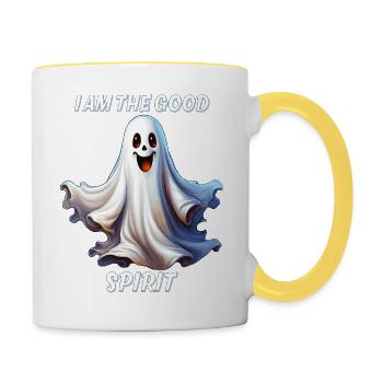 I AM THE GOOD SPIRIT - Contrasting Mug - white/yellow - Right