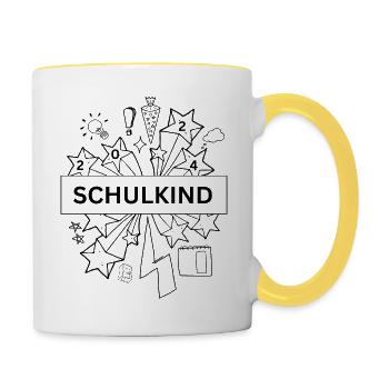School enrollment 2024 - Contrasting Mug - white/yellow - Right