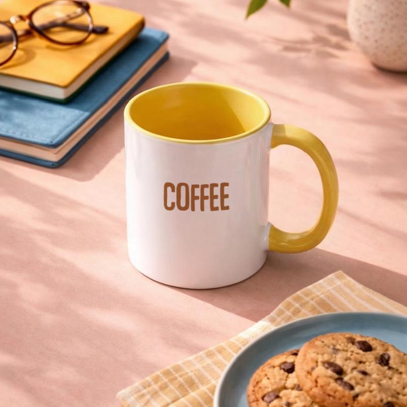 Coffee Solves Everything Tasse zweifarbig