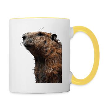 Marmot - Contrasting Mug - white/yellow - Right