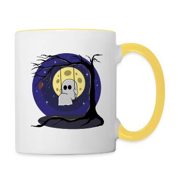 Ghost swing - Contrasting Mug - white/yellow - Right