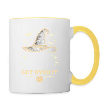 Ja, ich bin eine Hexe - Tasse zweifarbig - Weiß/Gelb - Rechts
