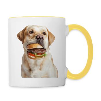 Labrador Retriever - Contrasting Mug - white/yellow - Right