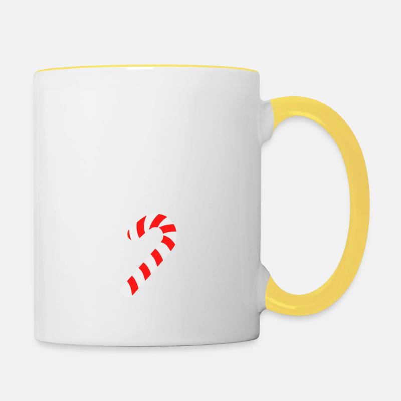 Es wird sich nicht selbst lecken - Tasse zweifarbig - Weiß/Gelb