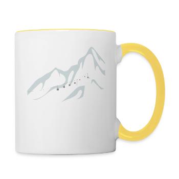 Skilift Ski Lift - Contrasting Mug - white/yellow - Right