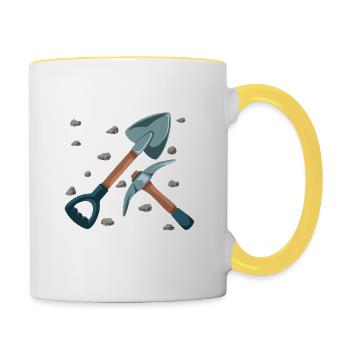 Juste une pierre de plus que je promets : le choix parfait pour - Mug contrasté - blanc/jaune - Droite