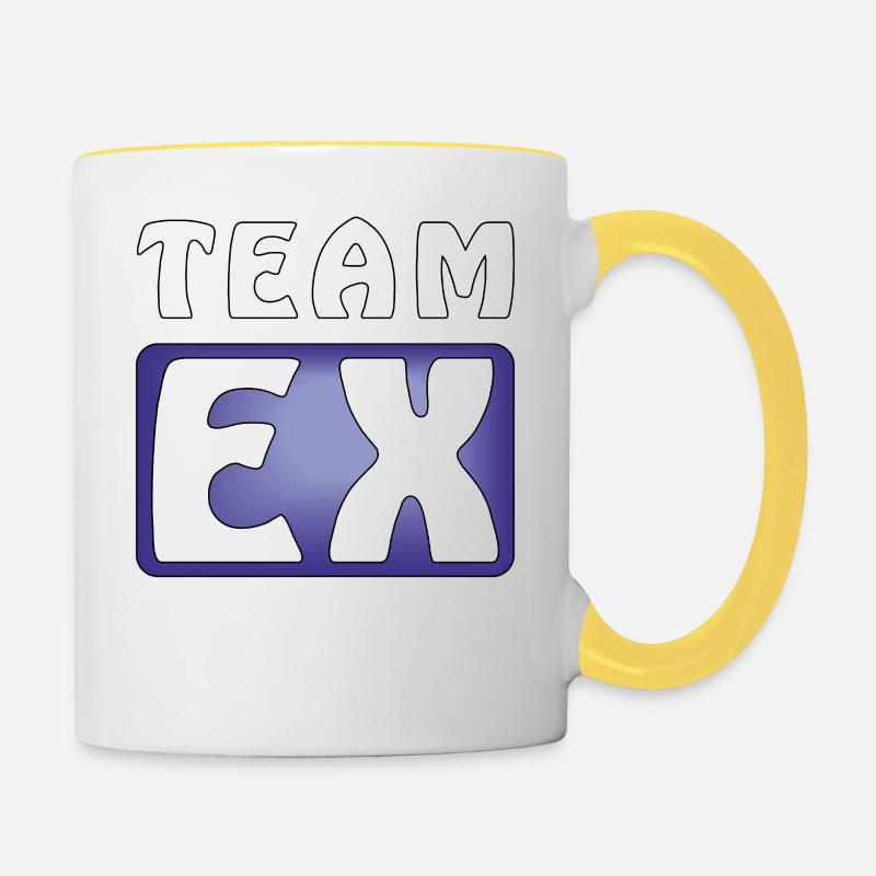 ÉQUIPE EX - Mug contrasté - blanc/jaune