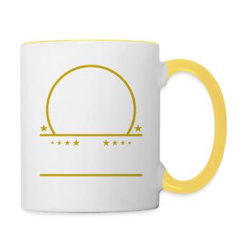 L'équipe de natation a officiellement pris sa retraite - Humour - Mug contrasté - blanc/jaune - Droite