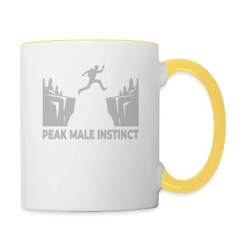 Adventurer Mind: The Leap into the Unknown with - Contrasting Mug - white/yellow - Right