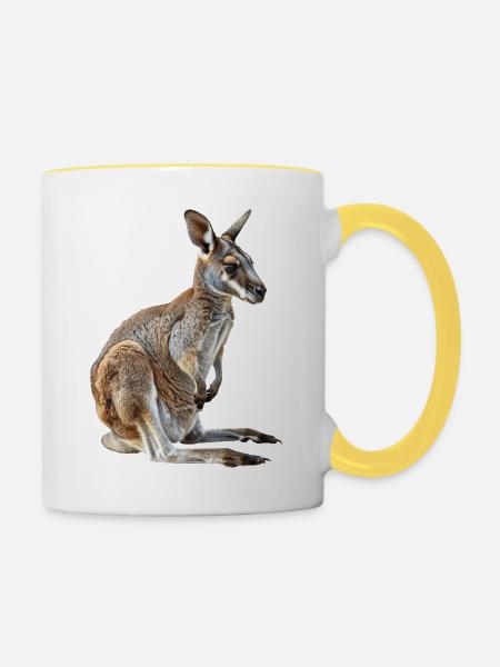 Wallaby - Tasse zweifarbig - Weiß/Gelb