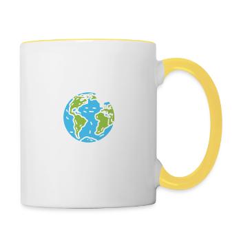 Travel Humor Vacation - Contrasting Mug - white/yellow - Right