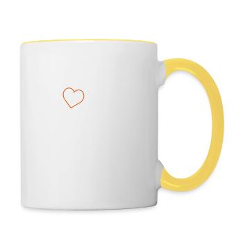 Roma Italia Idée cadeau Rome Italie Vatican - Mug contrasté - blanc/jaune - Droite