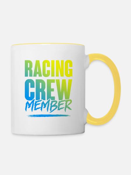 Racing Crew - Tasse zweifarbig - Weiß/Gelb