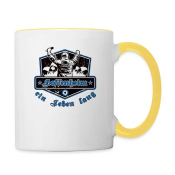 Hoffenheim ein Leben Lang No II - Tasse zweifarbig - Weiß/Gelb - Rechts