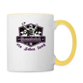 Osnabrück ein Leben Lang No II - Tasse zweifarbig - Weiß/Gelb - Rechts