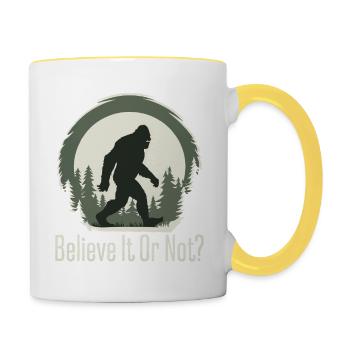 BIGFOOT - Tasse zweifarbig - Weiß/Gelb - Rechts
