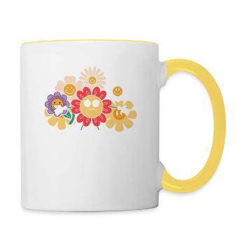 Flower Friends Support Federal Employees - Contrasting Mug - white/yellow - Right