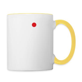 I Love Madrid Cool I Love Wrong Flag Japan Flag - Contrasting Mug - white/yellow - Right