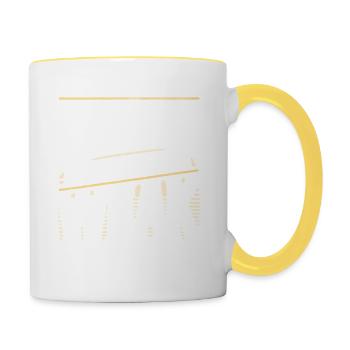 Haushälterin - nichts für schwache Nerven - Tasse zweifarbig - Weiß/Gelb - Rechts