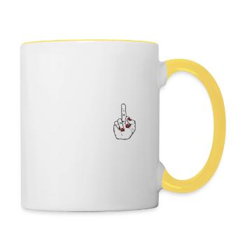 30th Birthday for Funny Woman - Contrasting Mug - white/yellow - Right