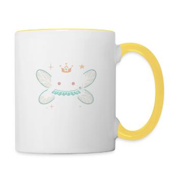 Real Life Zahnfee - Tasse zweifarbig - Weiß/Gelb - Rechts