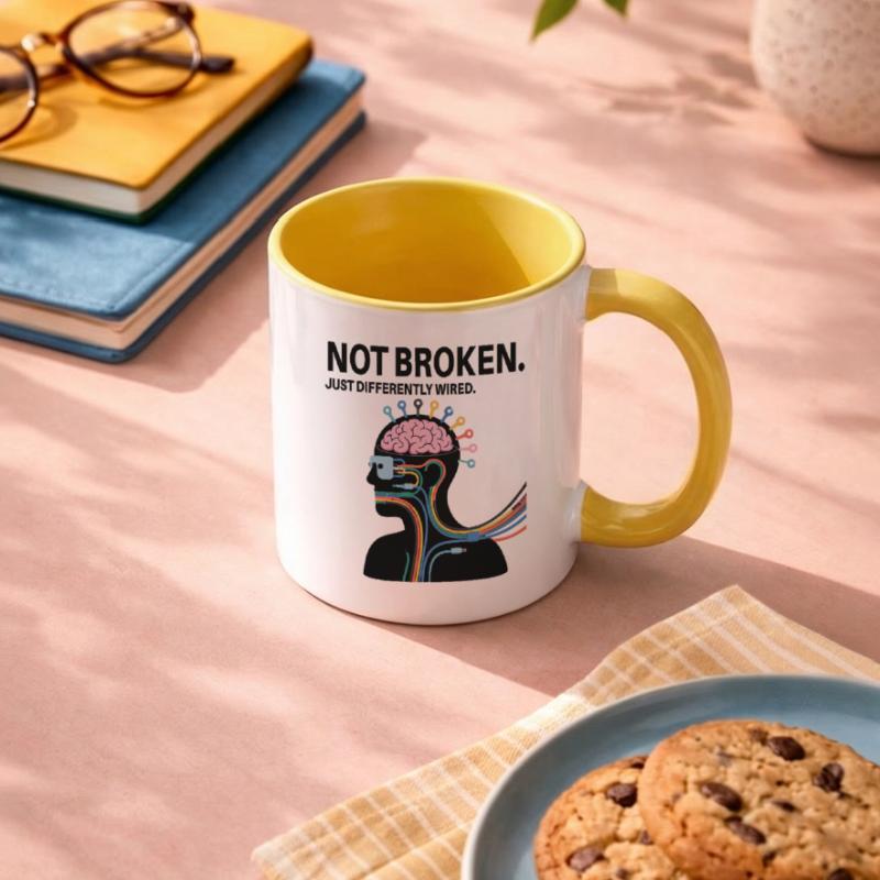 Pas cassé – juste câblé différemment Mug contrasté