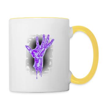Rebel Spirit - Wild and Free - Contrasting Mug - white/yellow - Right