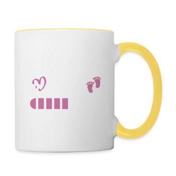 Grandma 2026 Loading Future Grandma - Contrasting Mug - white/yellow - Right